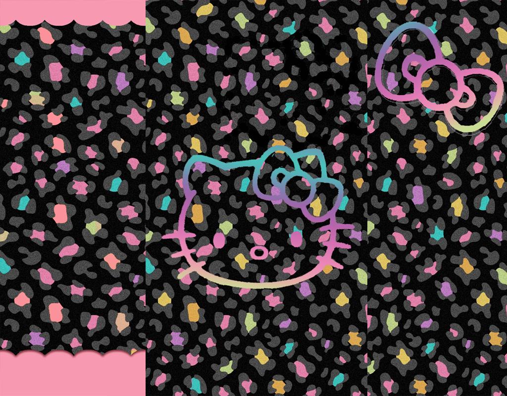 Pink And Black Hello Kitty Backgrounds - Wallpaper Cave