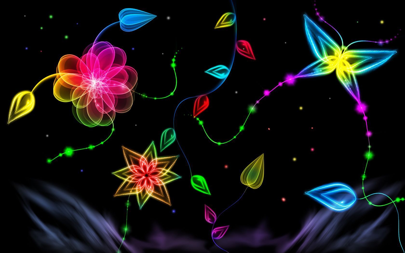 Download Neon Abstract Wallpaper 1680x1050 | Full HD Wallpapers