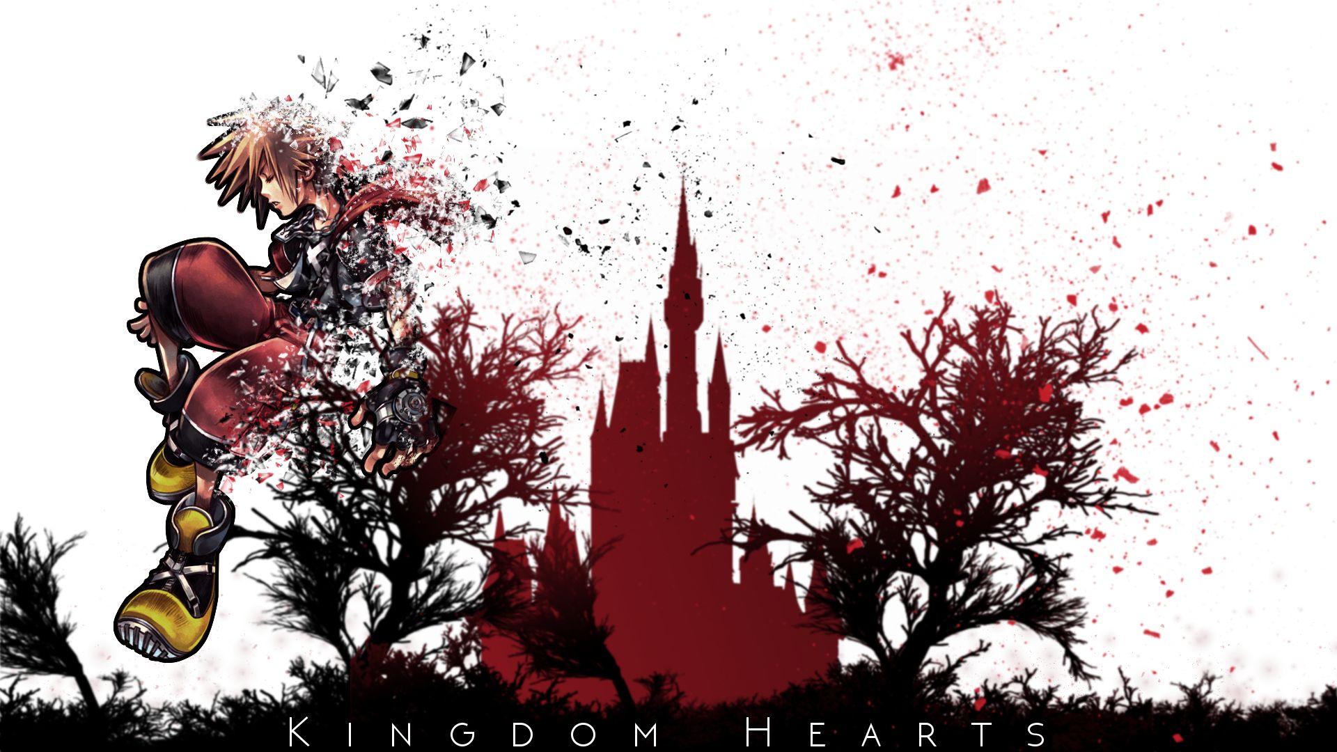 Kingdom Hearts Wallpaper - Sora in shards by StramboZ on DeviantArt