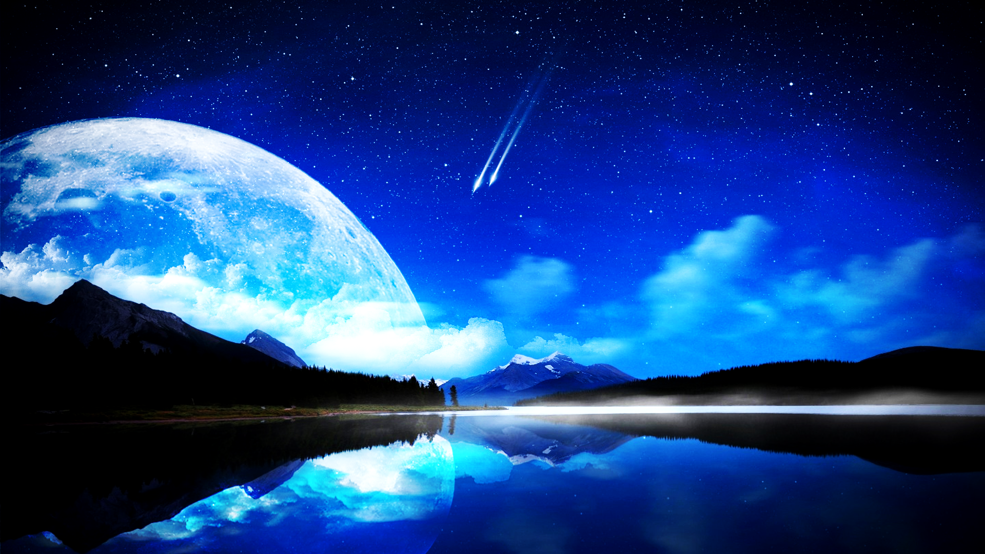 The blue moon HD Wallpapers | Wallpapers, Backgrounds, Images, Art ...