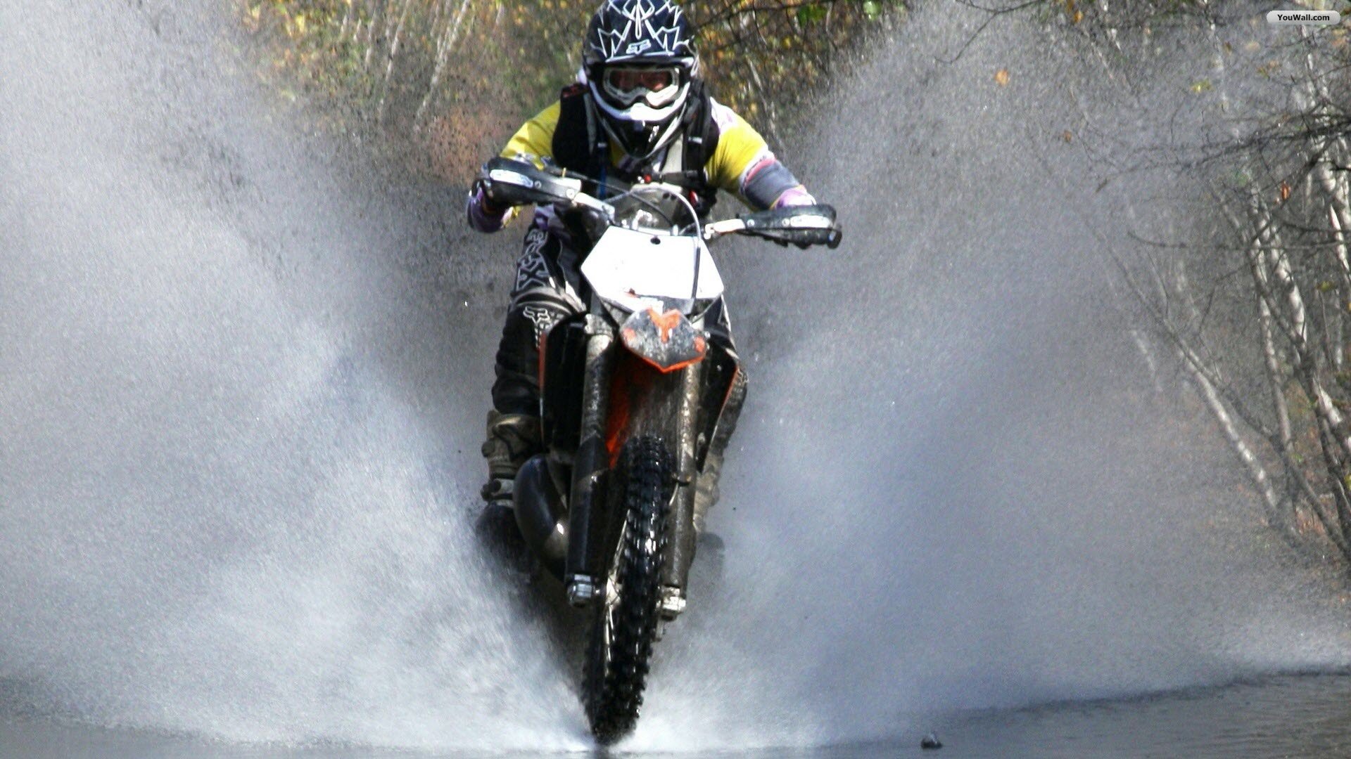 YouWall - Motocross Water Splash Wallpaper - wallpaper,wallpapers ...