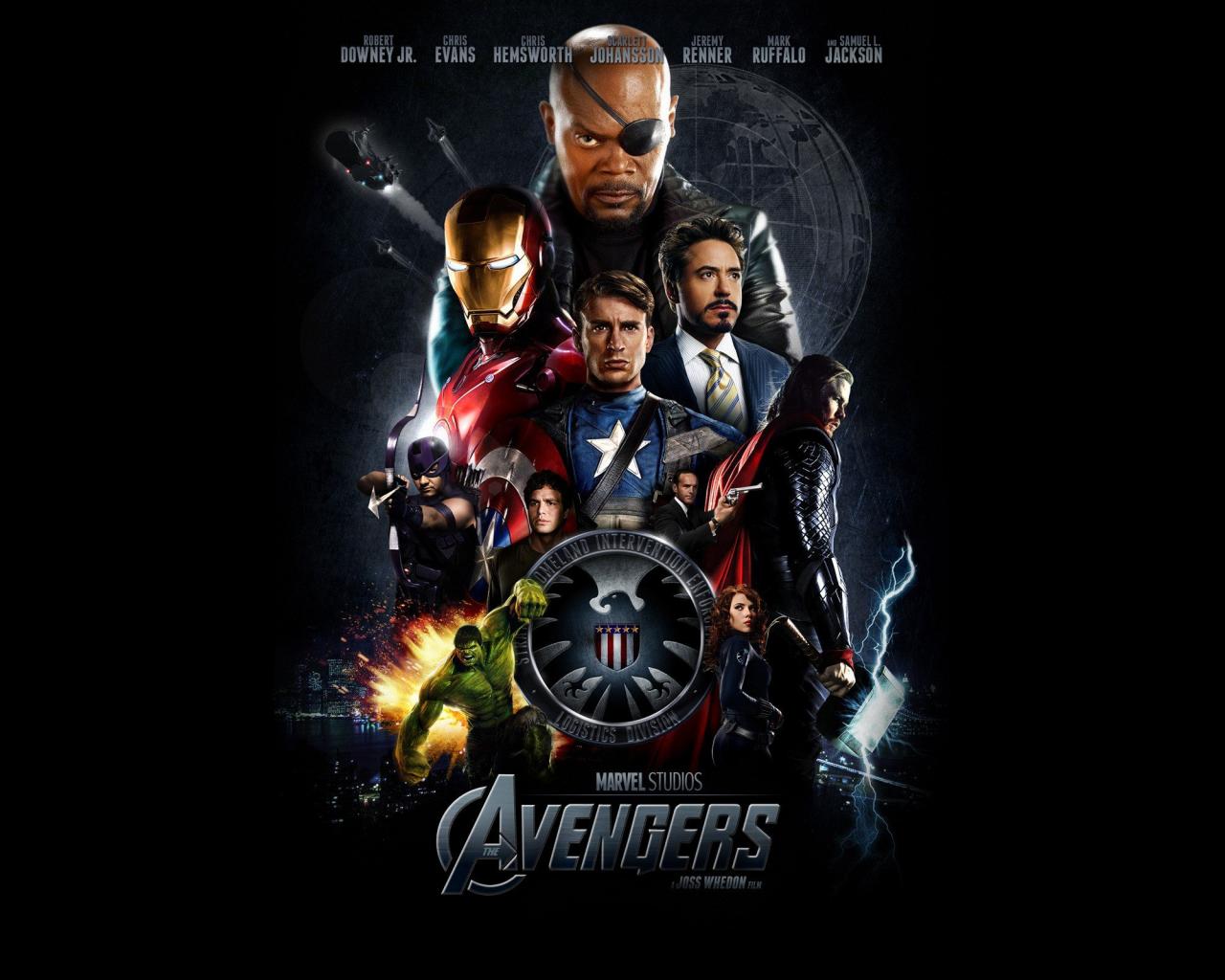Samuel Jackson Thor Captain America Robert Downey Hulk Iron Man ...