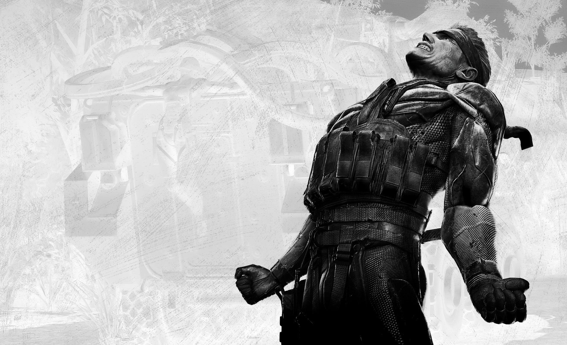 Wallpapers Metal Gear Solid Snake Black And White Games 1920x1170 ...