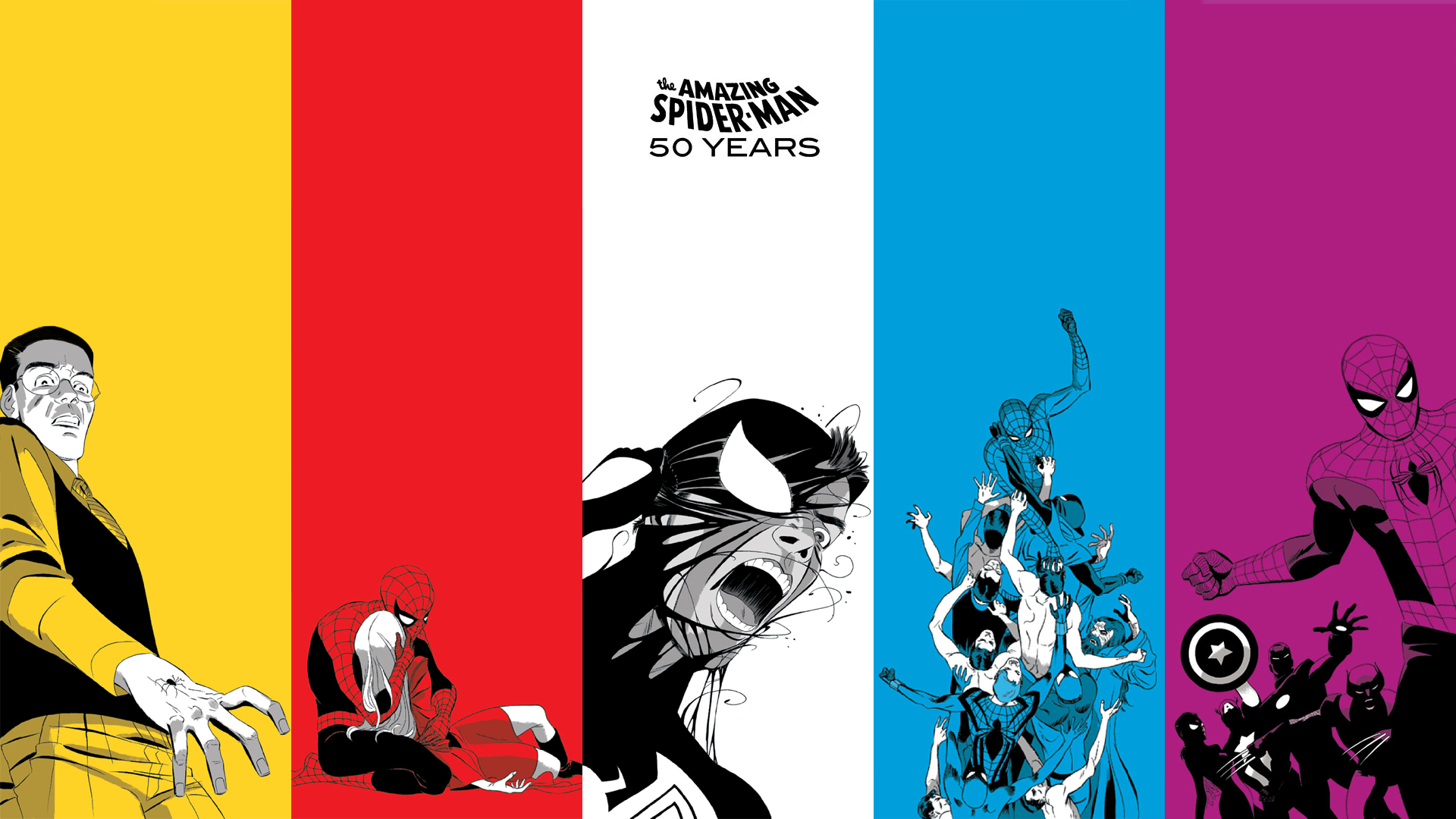 Spider-Man 50 Years 1920 x 1080 » Comic Wallpapers