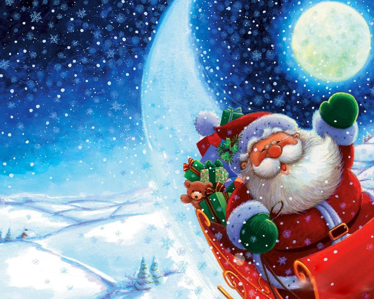 Christmas wallpaper, Free Wallpaper Downloads: SantaBanta Wallpaper