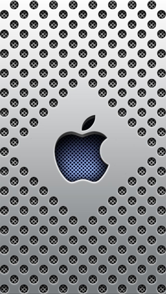 Silver Dots Apple Logo iPhone 5 Wallpaper. #iPhone #wallpaper ...