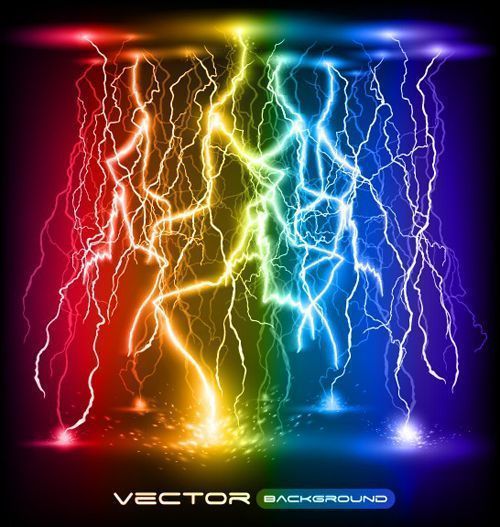 Lightning vector for free download
