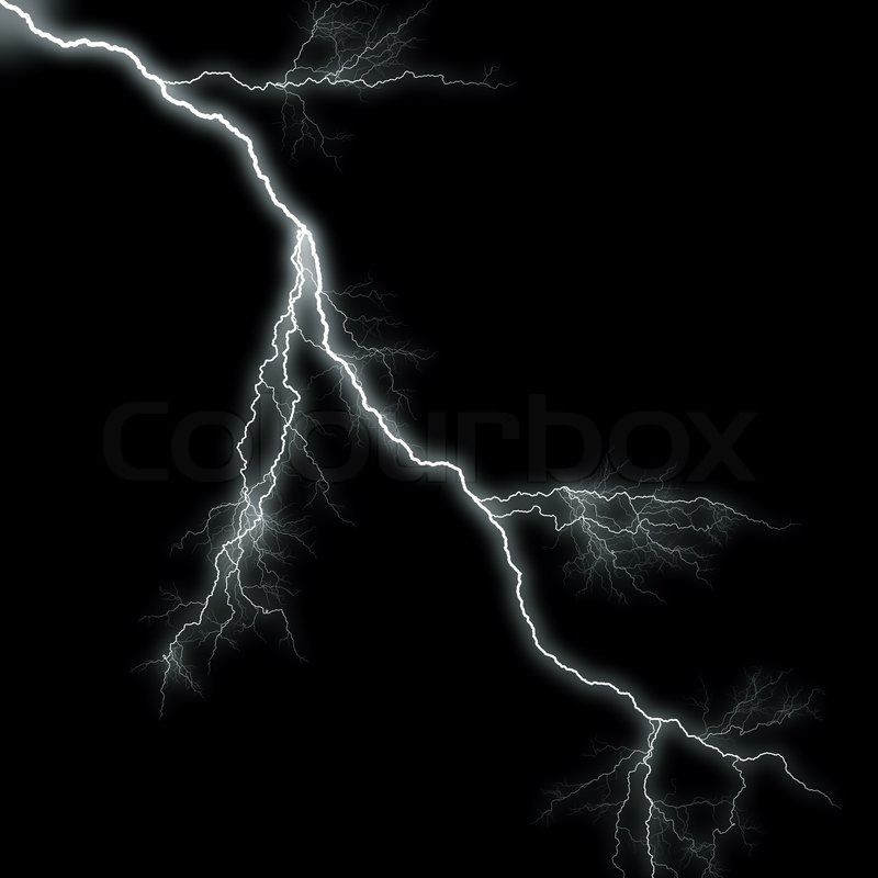 Lightning against Night sky with stars background | Stock Photo ...