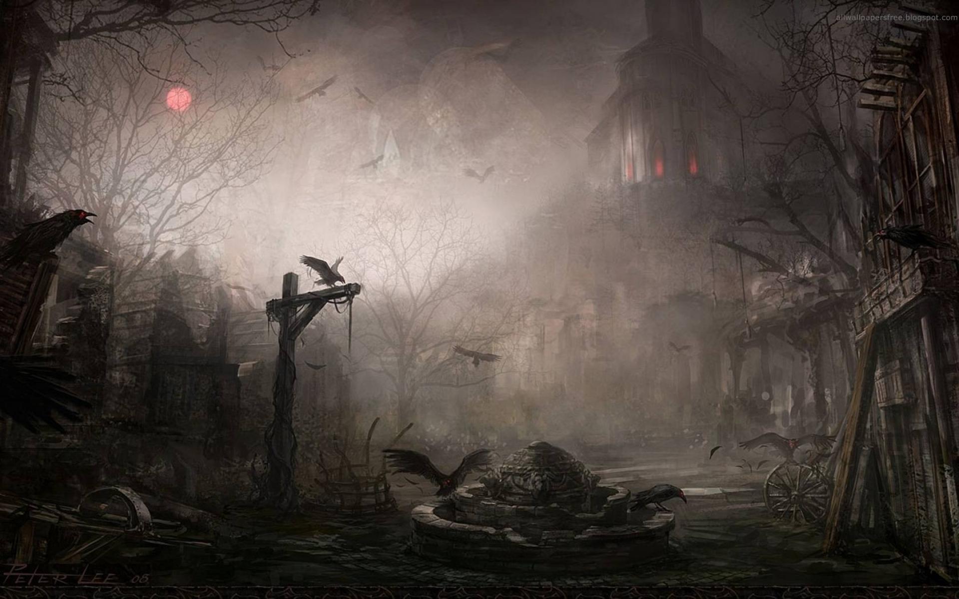 Ghost gothic town wallpaper - - High Quality and other