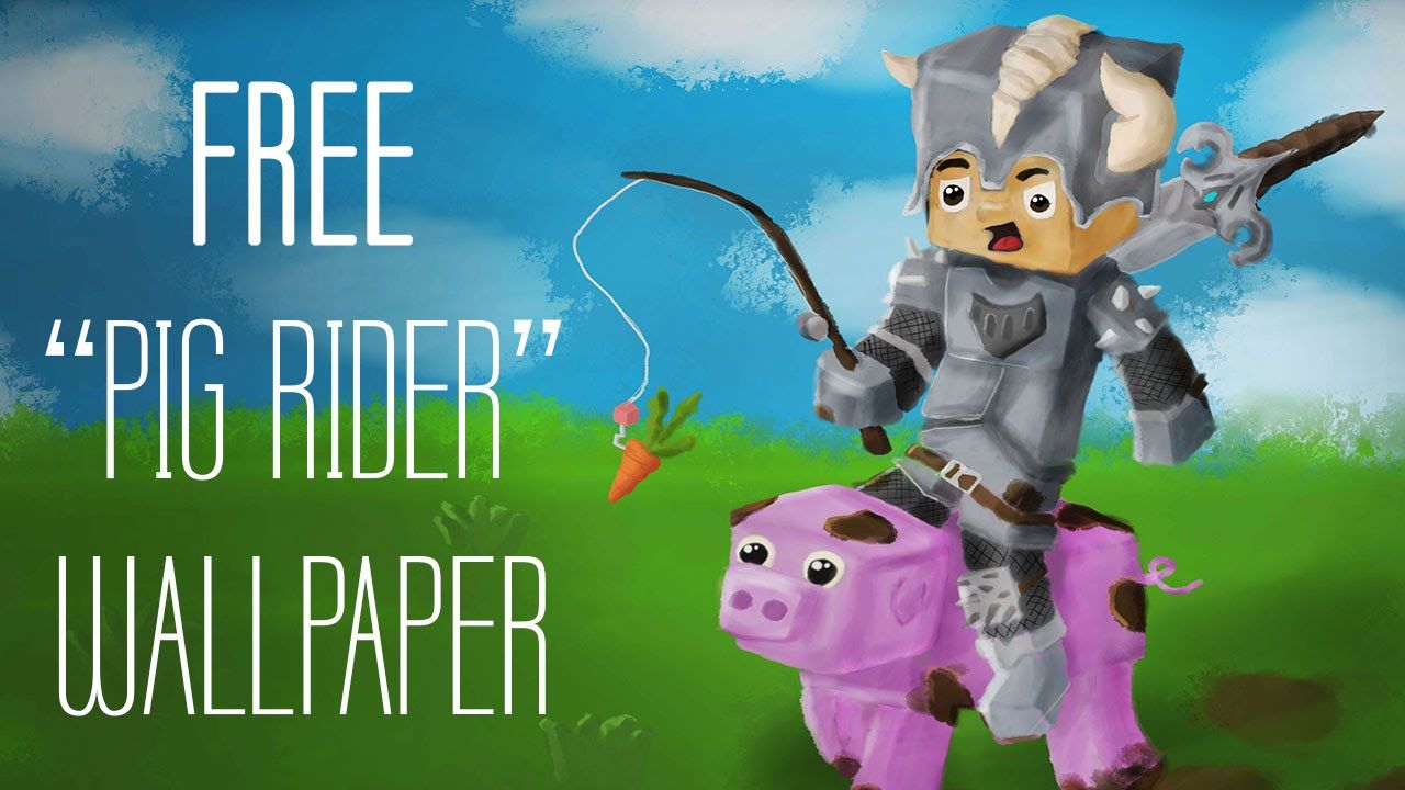 FREE DOWNLOAD] Pig Rider 4K Minecraft Wallpaper - YouTube