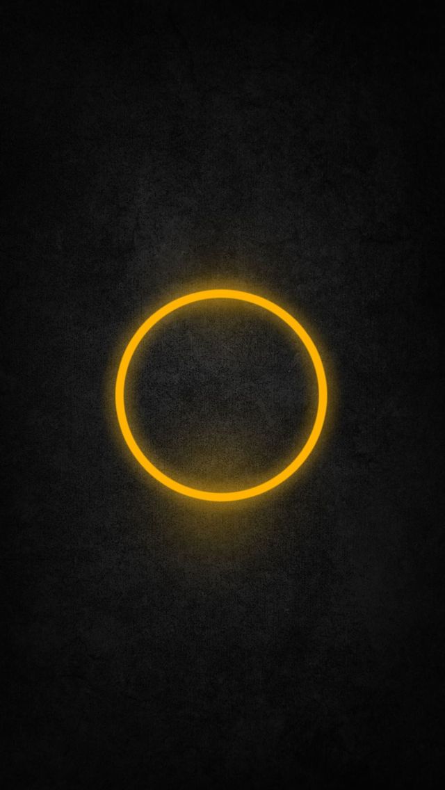 Glowing yellow ring - Best iPhone 5s wallpapers