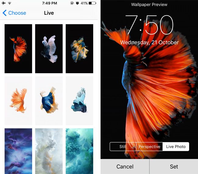Get iPhone 6s Live Wallpapers On iPhone 6 & Older Devices