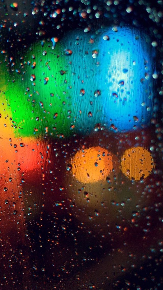Colorful Rainy Grass iPhone 5s Wallpaper Download | iPhone ...