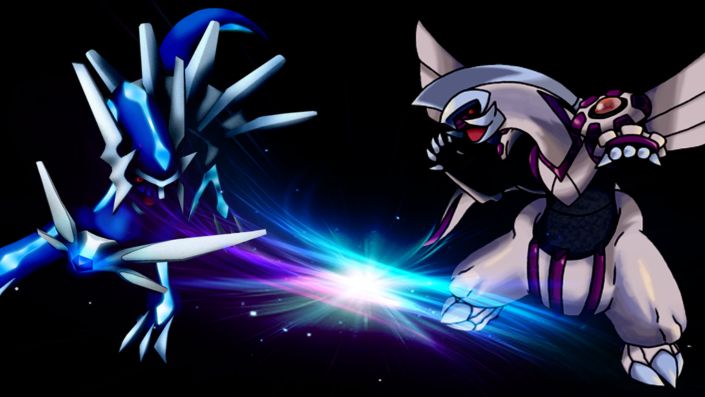 Dialga Palkia Lords of time and Space by ChipTechx on DeviantArt