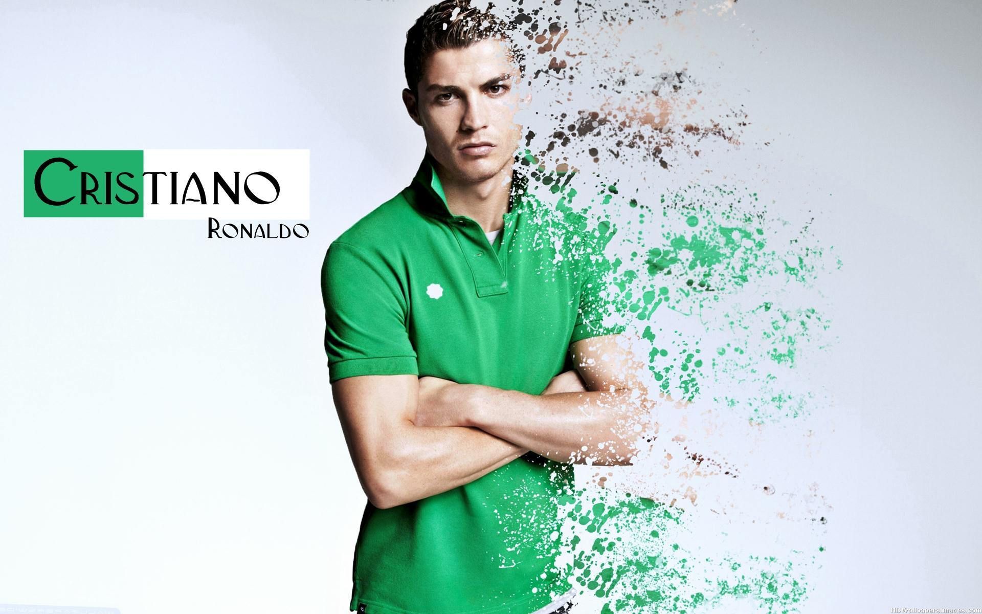 Cristiano Ronaldo in green shirt wallpaper - Cristiano Ronaldo ...