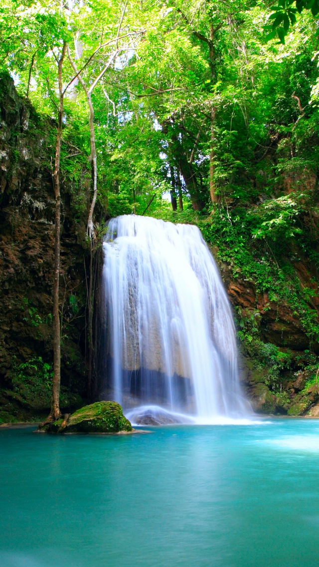 Beautiful Waterfall iPhone 5 Wallpaper / iPod Wallpaper HD - Free ...