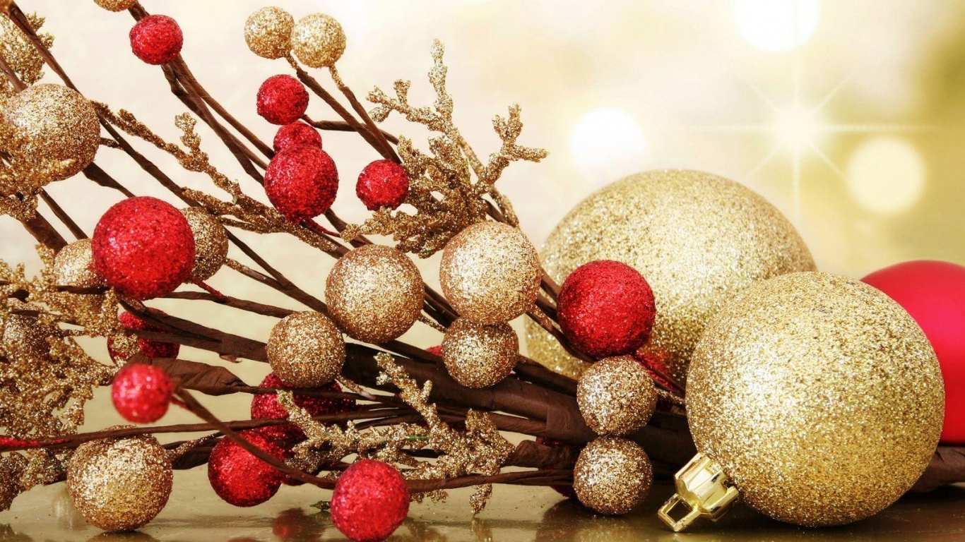 Wallpaper Holiday, Glitter, Thread, Christmas decorations