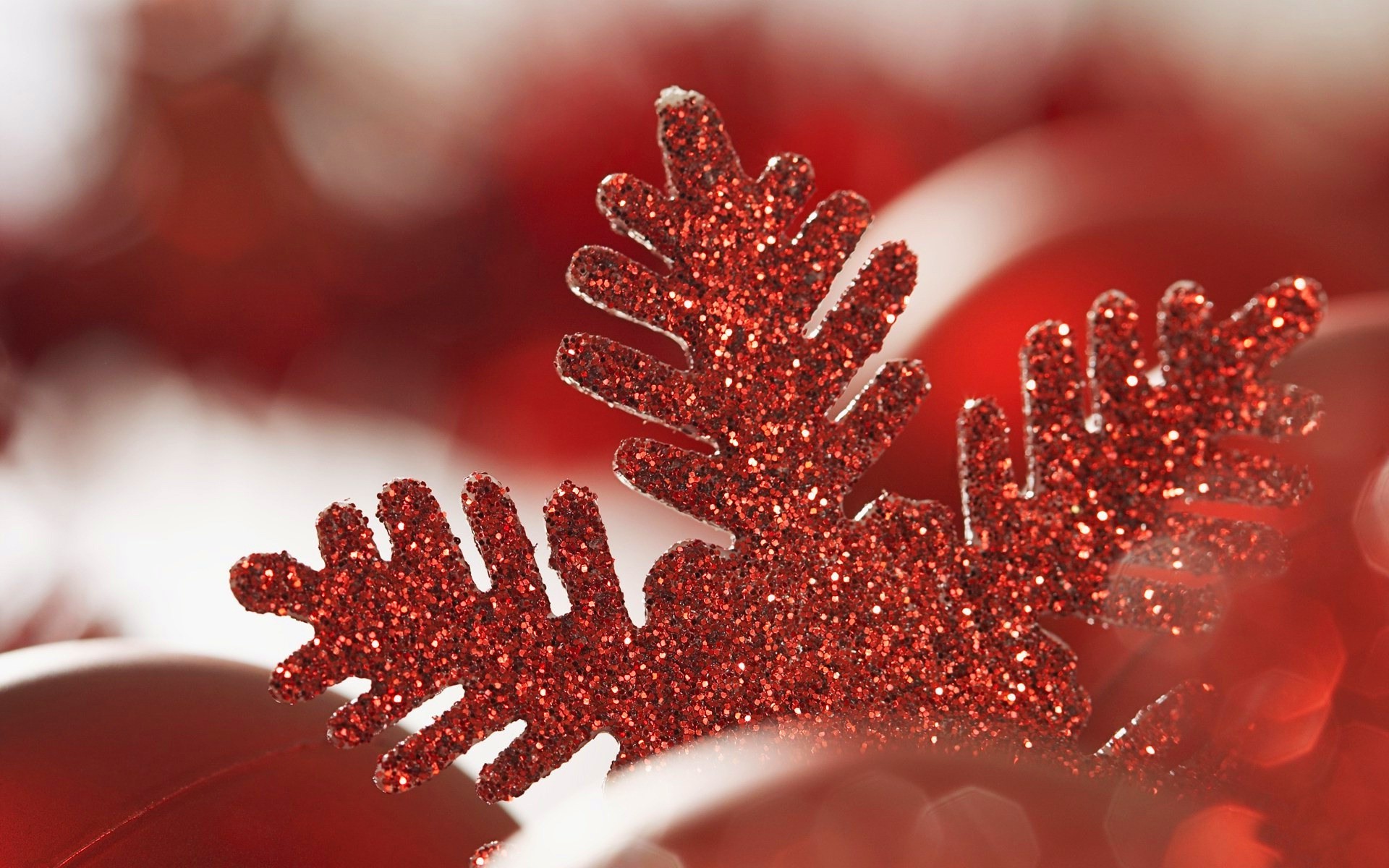 Christmas, glitter, red, decoration, wallpapers (#227380)