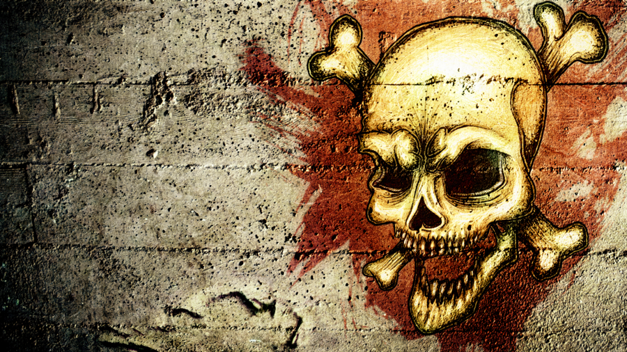 DeviantArt: More Like HD Grunge Skull Wallpaper by pR1m3vil