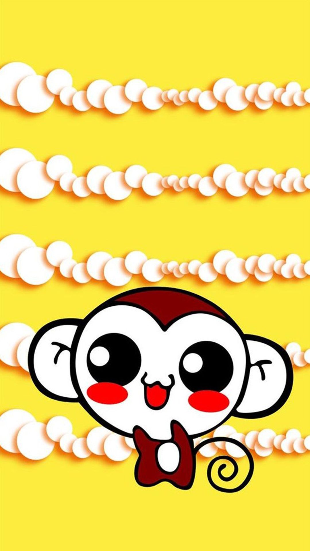 Cute Sweet Hippie Monkey iPhone 6 Wallpaper Download | iPhone ...