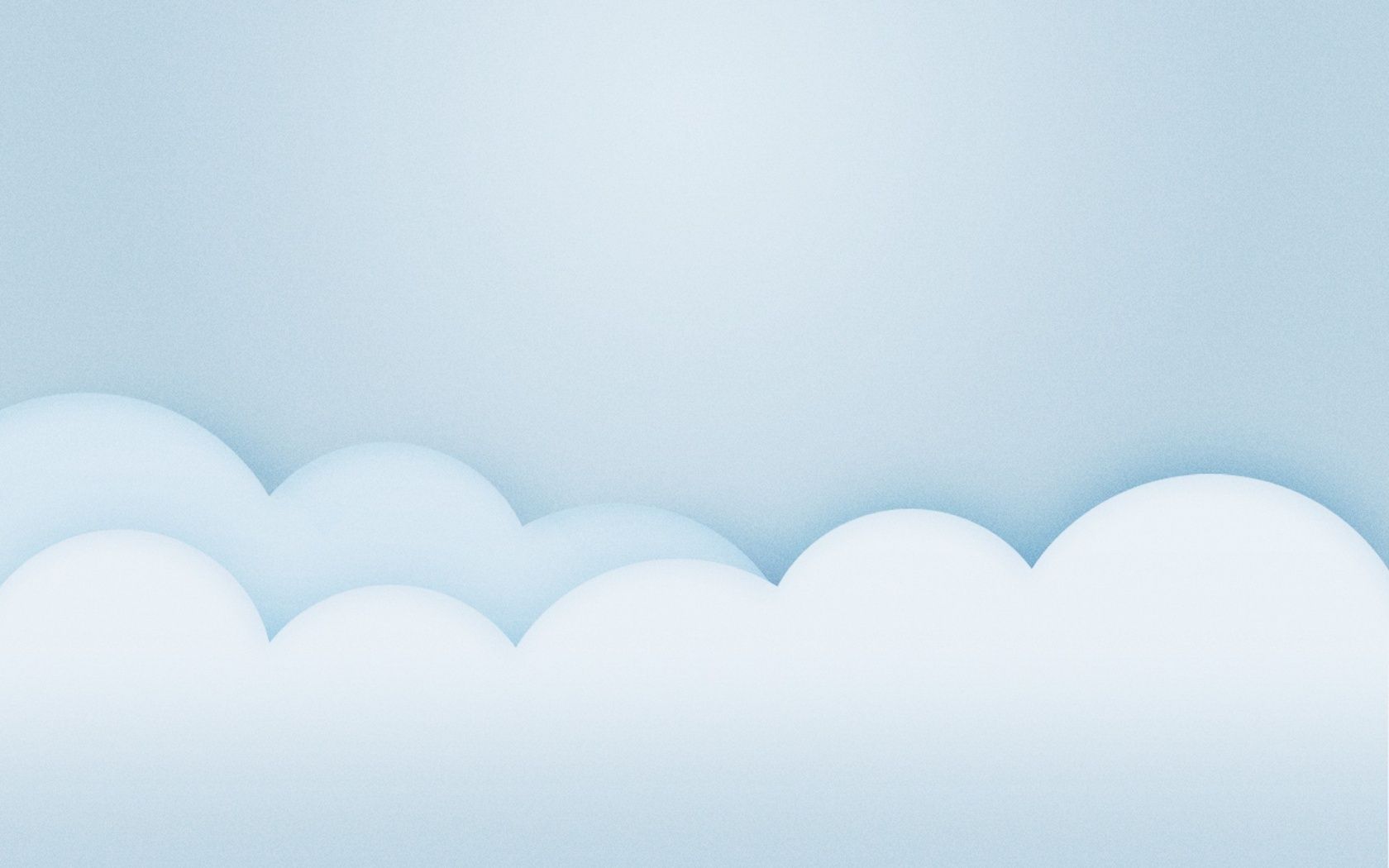 1680x1050 Light Blue Minimalistic Clouds desktop PC and Mac wallpaper