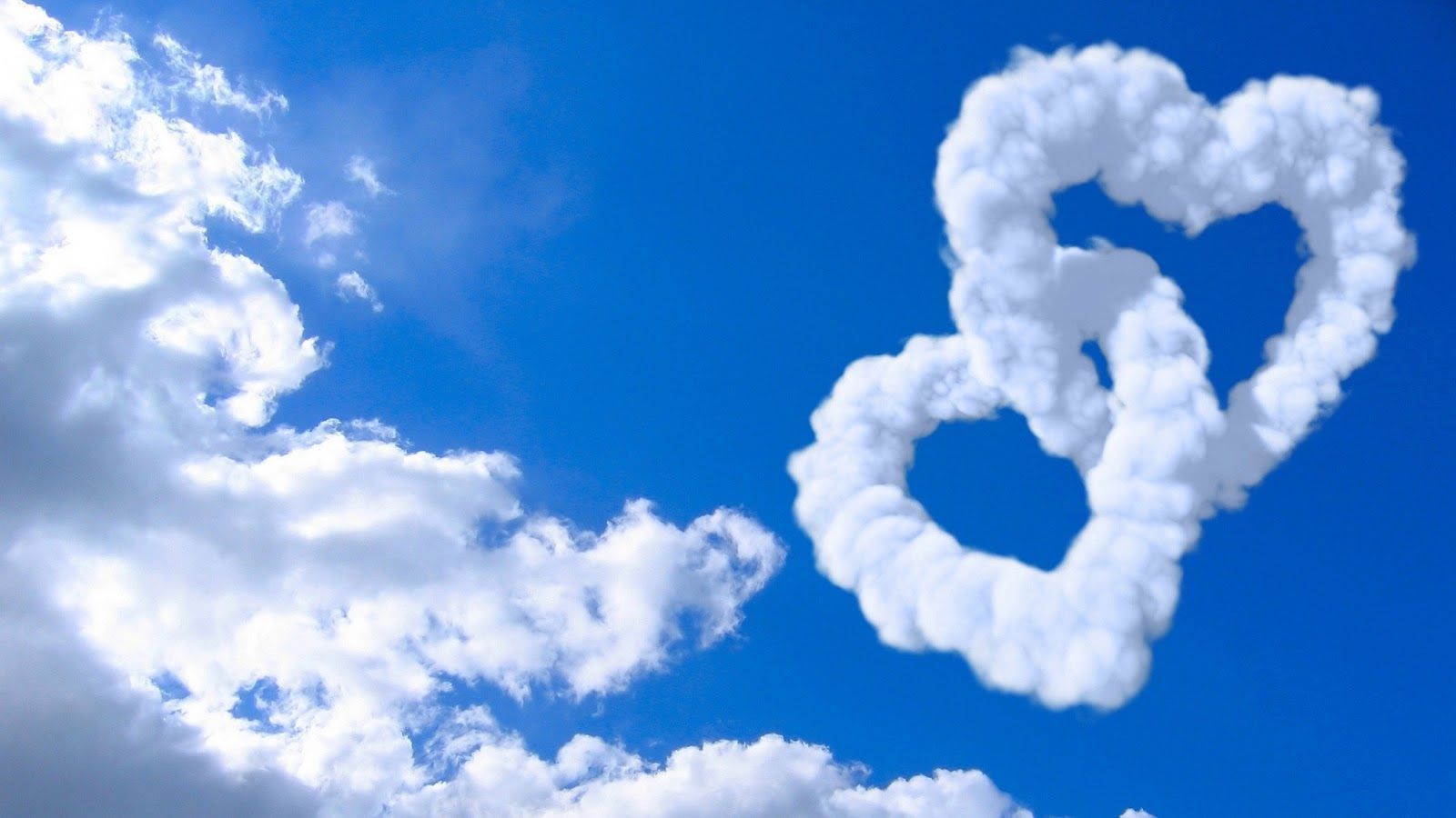 3d love with clouds wallpaper, wallpaper for desktop | Amazing ...