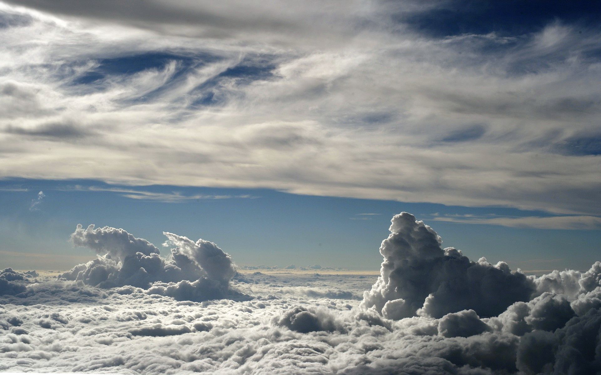 1920x1200 Above white clouds desktop PC and Mac wallpaper