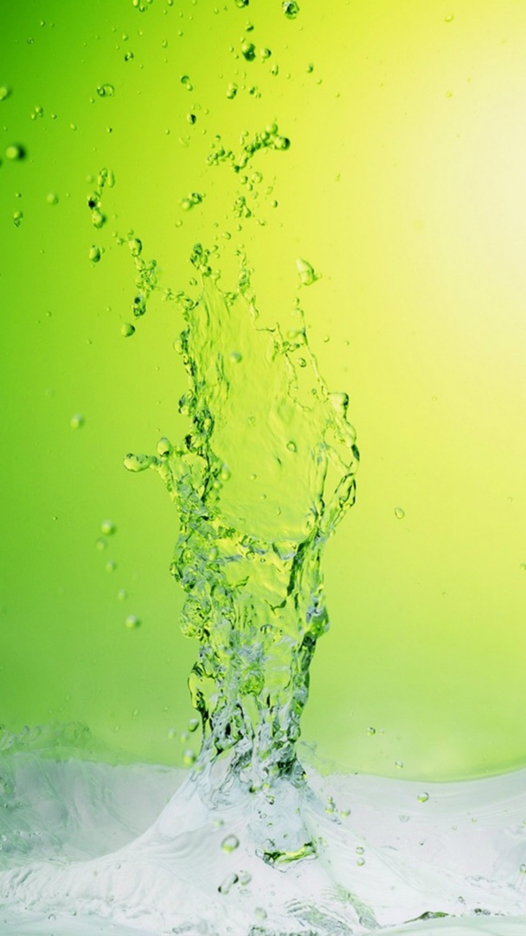 Abstract Crystal Icy Water Splash Green Background iPhone 6