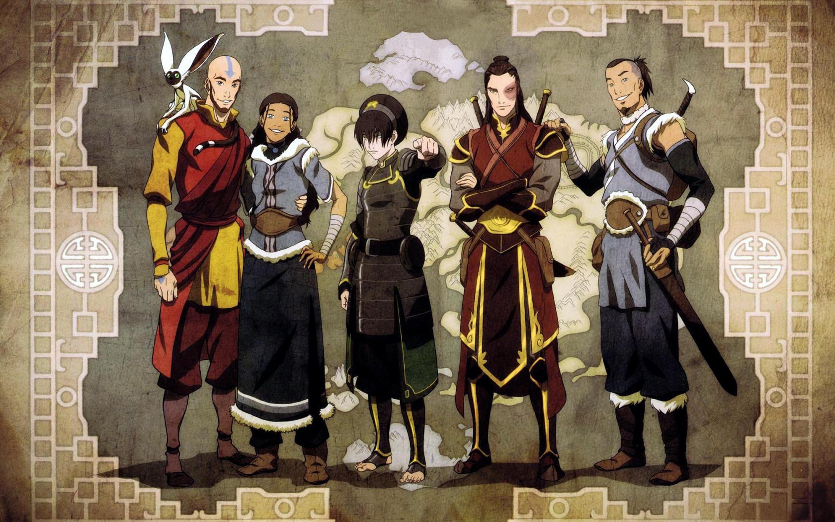 Avatar Aang Katara Tof Zuko Soka Romo Druzya K #9011 Wallpaper ...