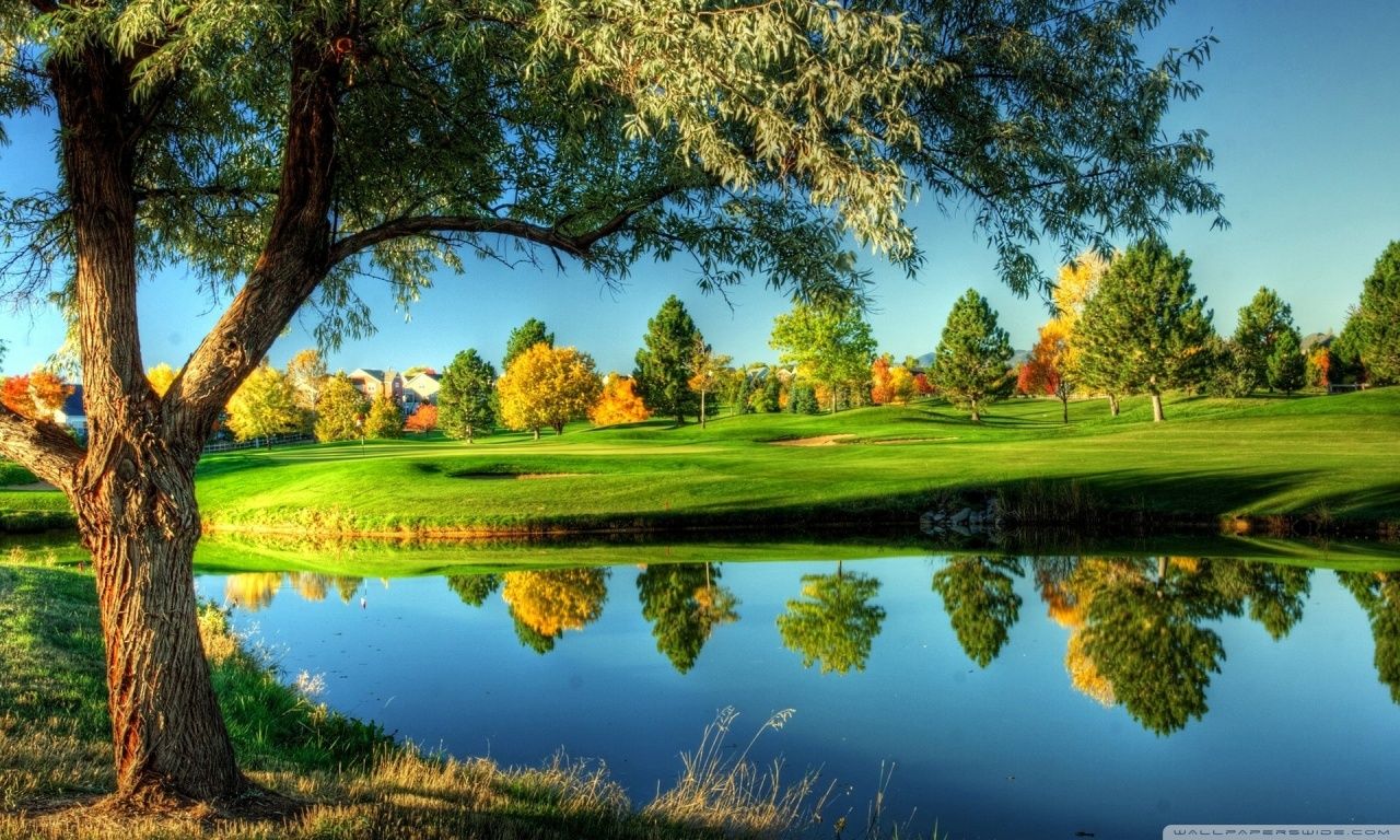 Golf Course Landscape HD desktop wallpaper : High Definition ...