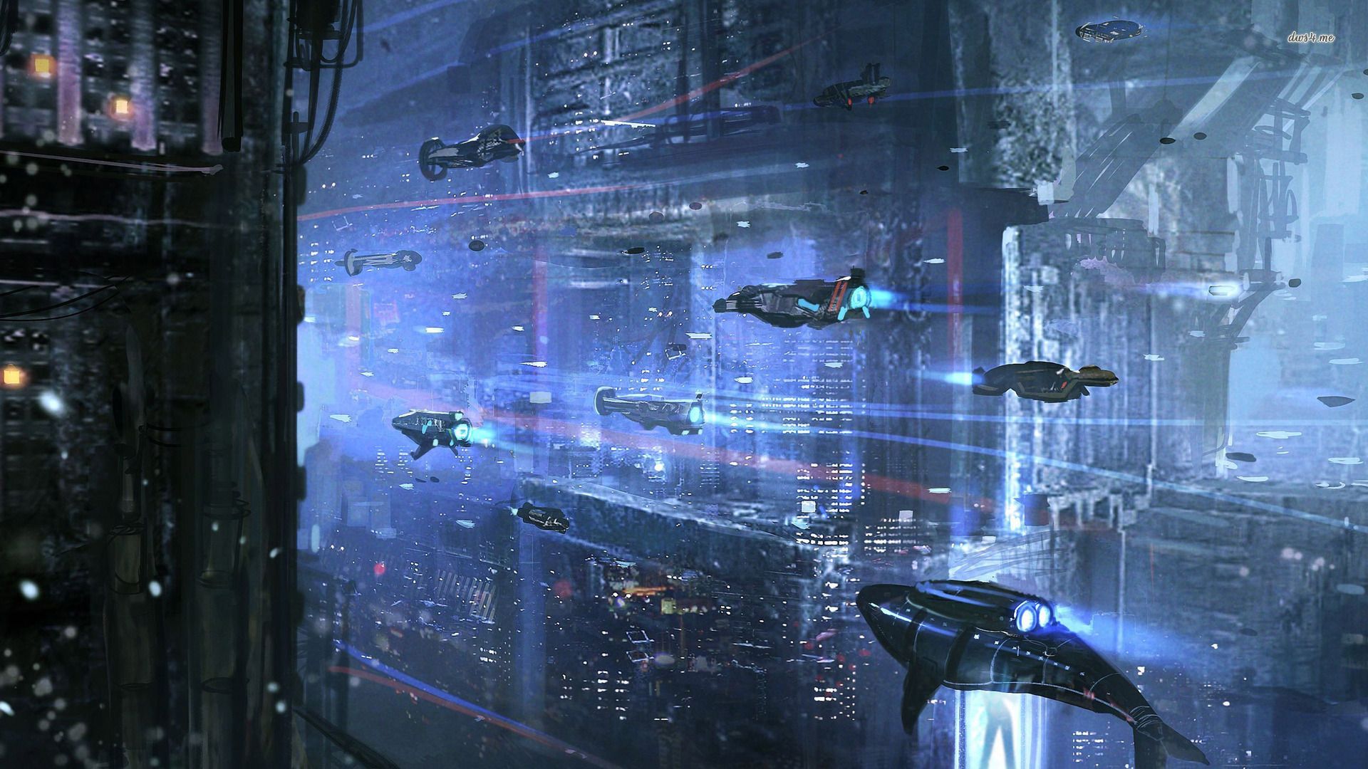 Cyberpunk city wallpaper - Fantasy wallpapers