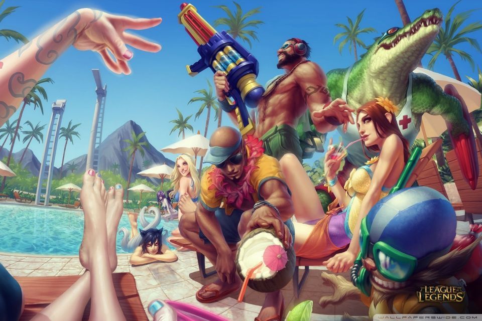 Pool Party - League of Legends HD desktop wallpaper : Widescreen ...
