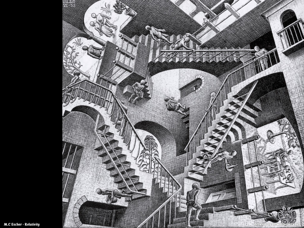 MC Escher : Desktop and mobile wallpaper : Wallippo
