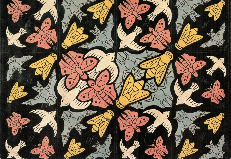 MC Escher mc escher 1600x1106 wallpaper Butterflies Wallpaper