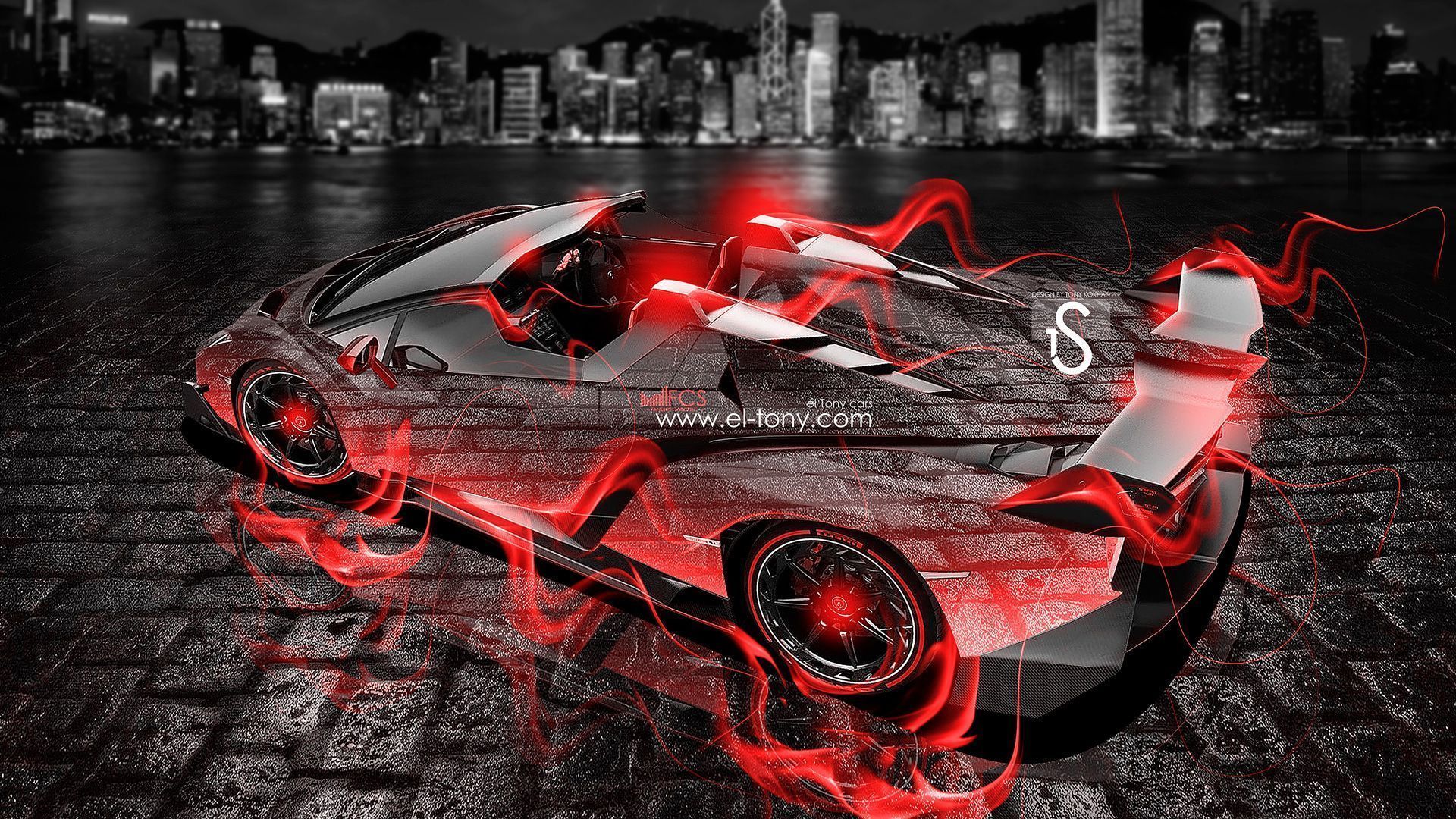 Download Free: Lamborghini Veneno Red Fire HD Wallpapers - Ubaid ...