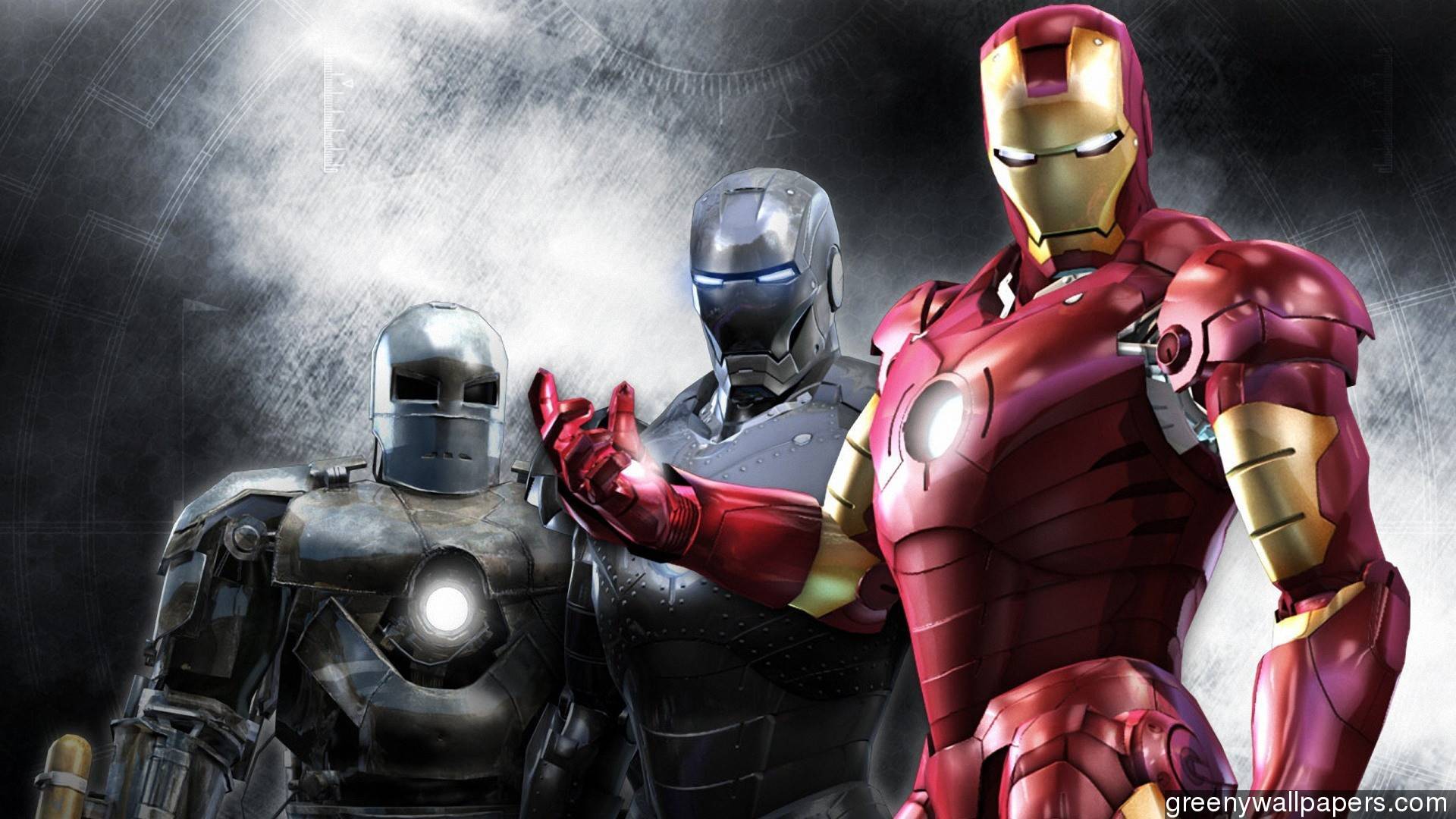 Download Iron Man 3 Suits Background Hd 1920x1080 Wallpaper