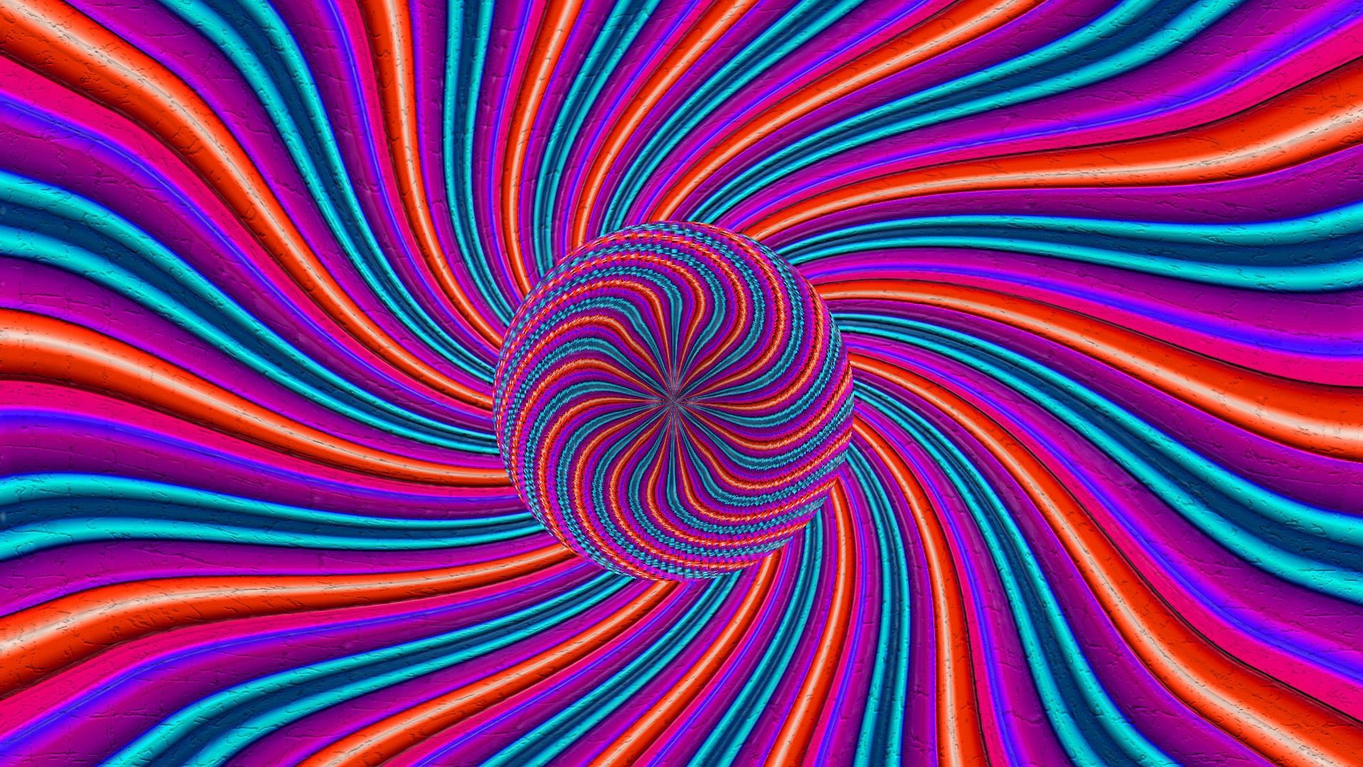 Download Wallpaper 1920x1080 Abstract, Circles, Lines, Colored ...