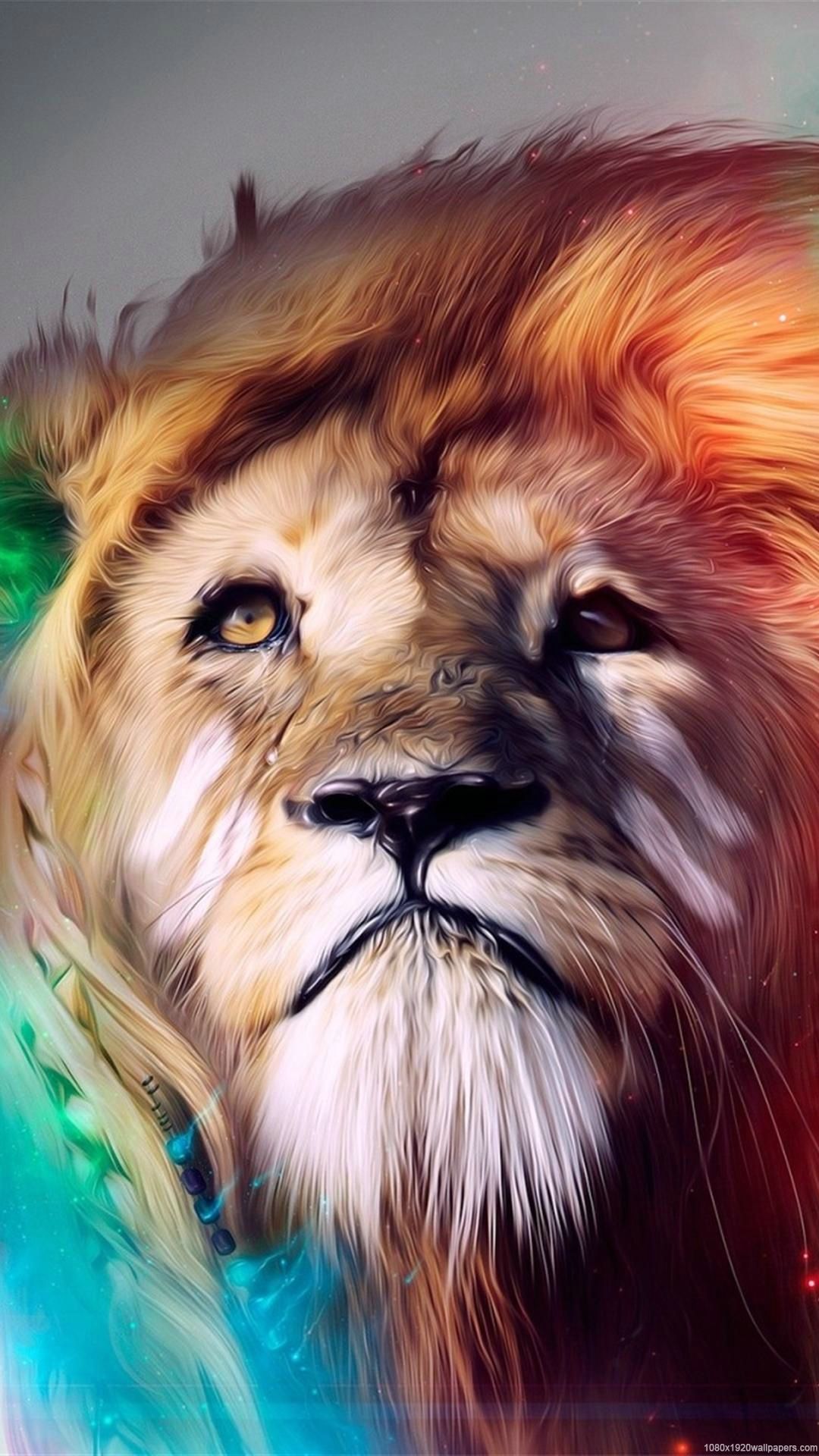 1080x1920 Cool Lion Color Wallpapers HD