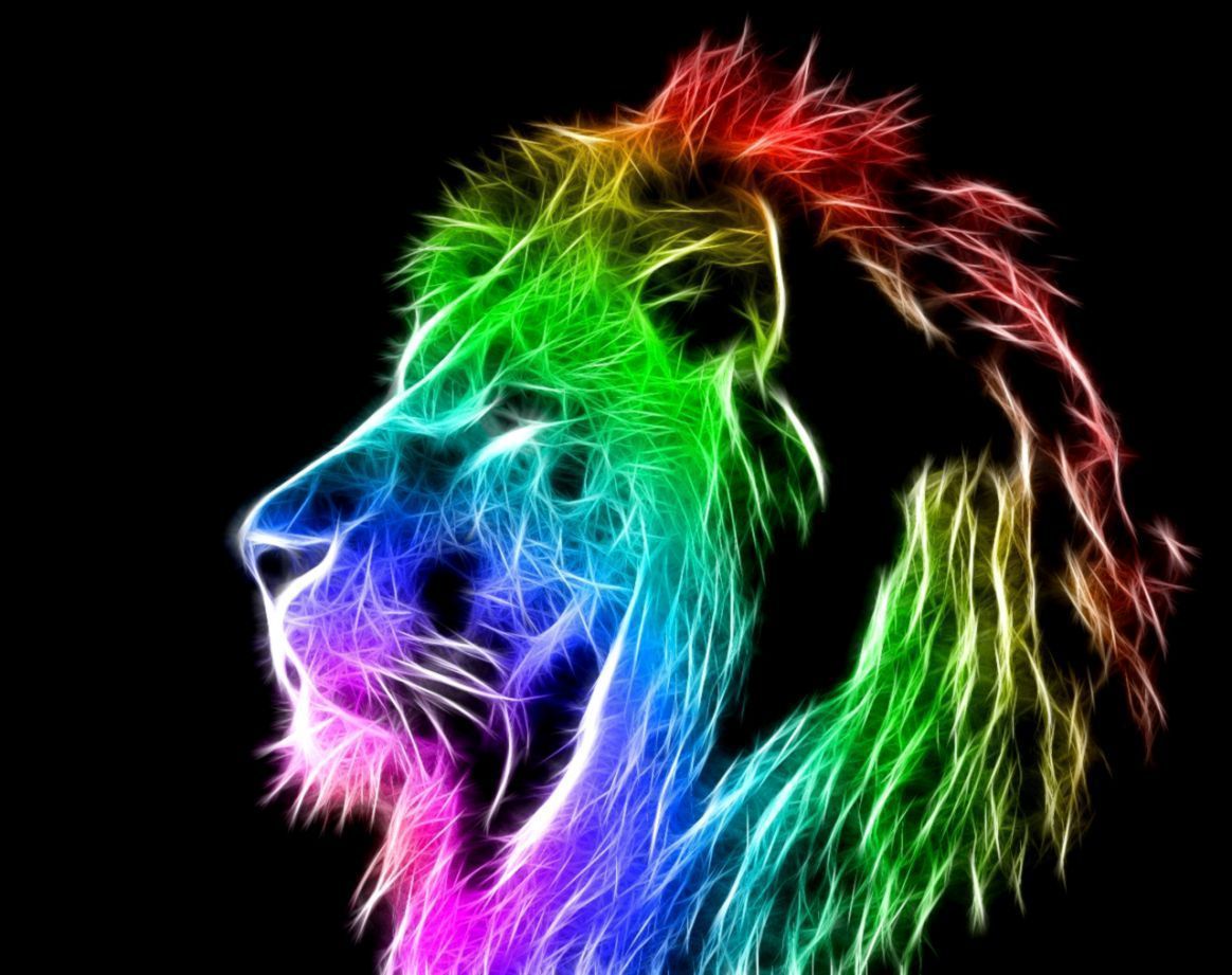 Cool Lion Colorful Wallpaper Hd Desktop | Best Wallpapers HD