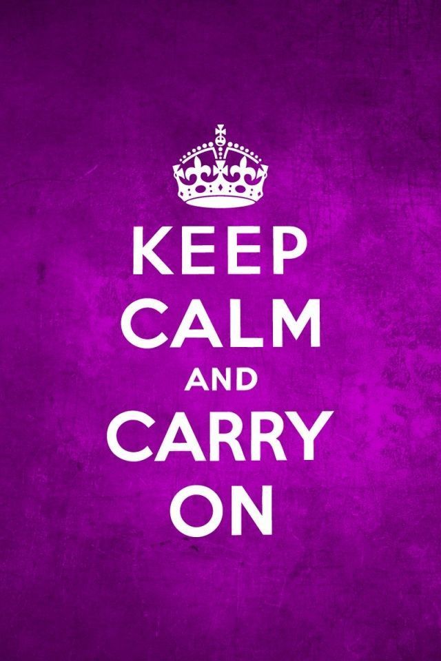 640x960 Keep Calm And Carry On Purple Iphone 4 wallpaper