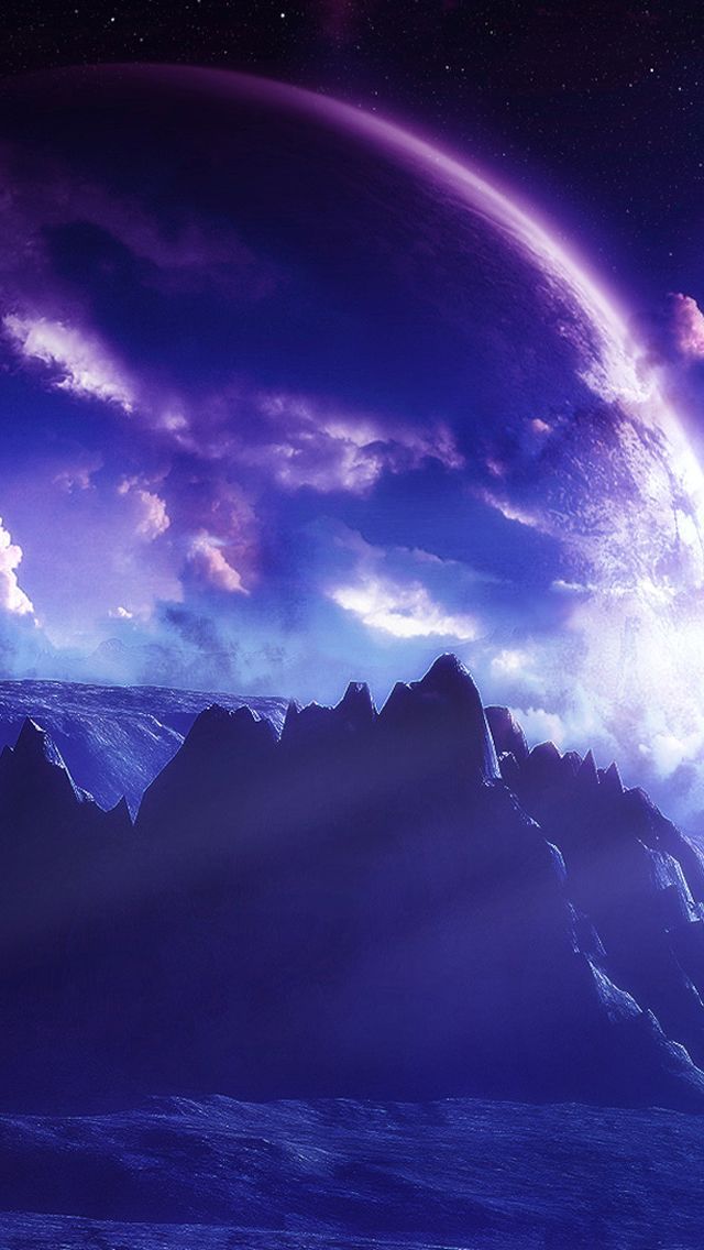 Purple Planets iPhone 5s Wallpaper Download | iPhone Wallpapers ...