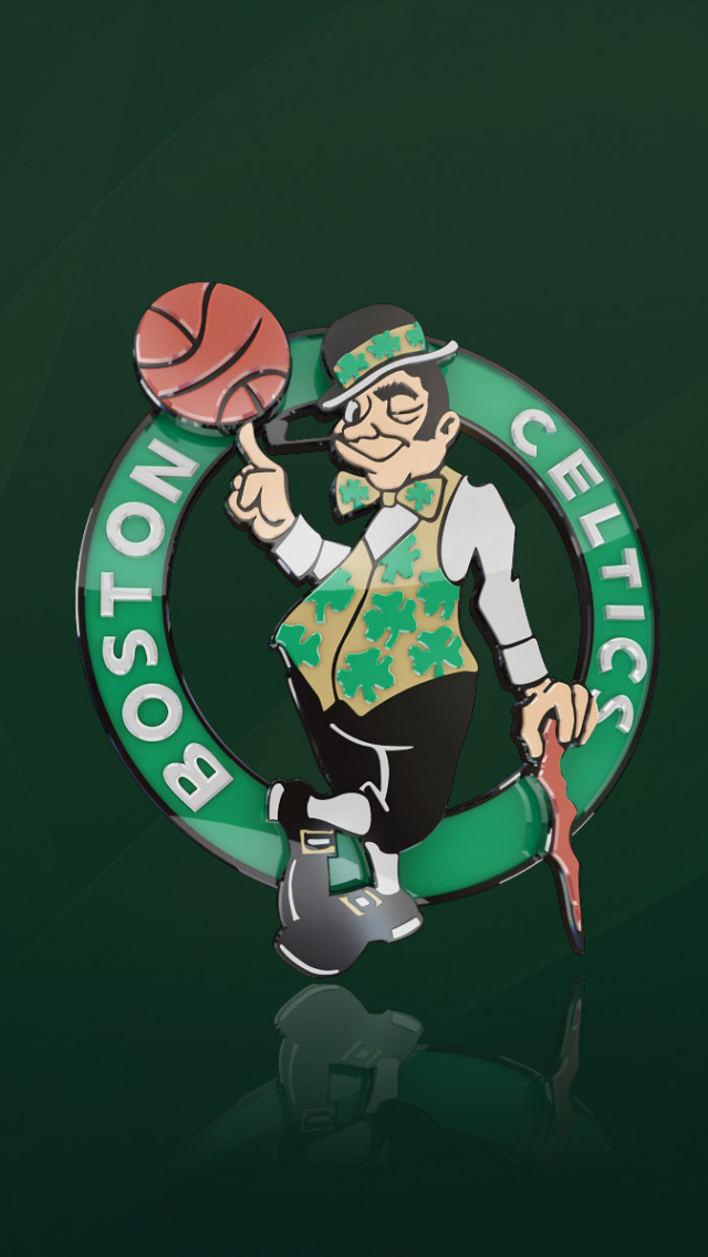 Boston Celtics Logo iPhone 5 Wallpaper (640x1136)