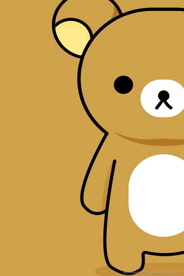 Download Cartoon Sad Bear Wallpaper For iPhone 4