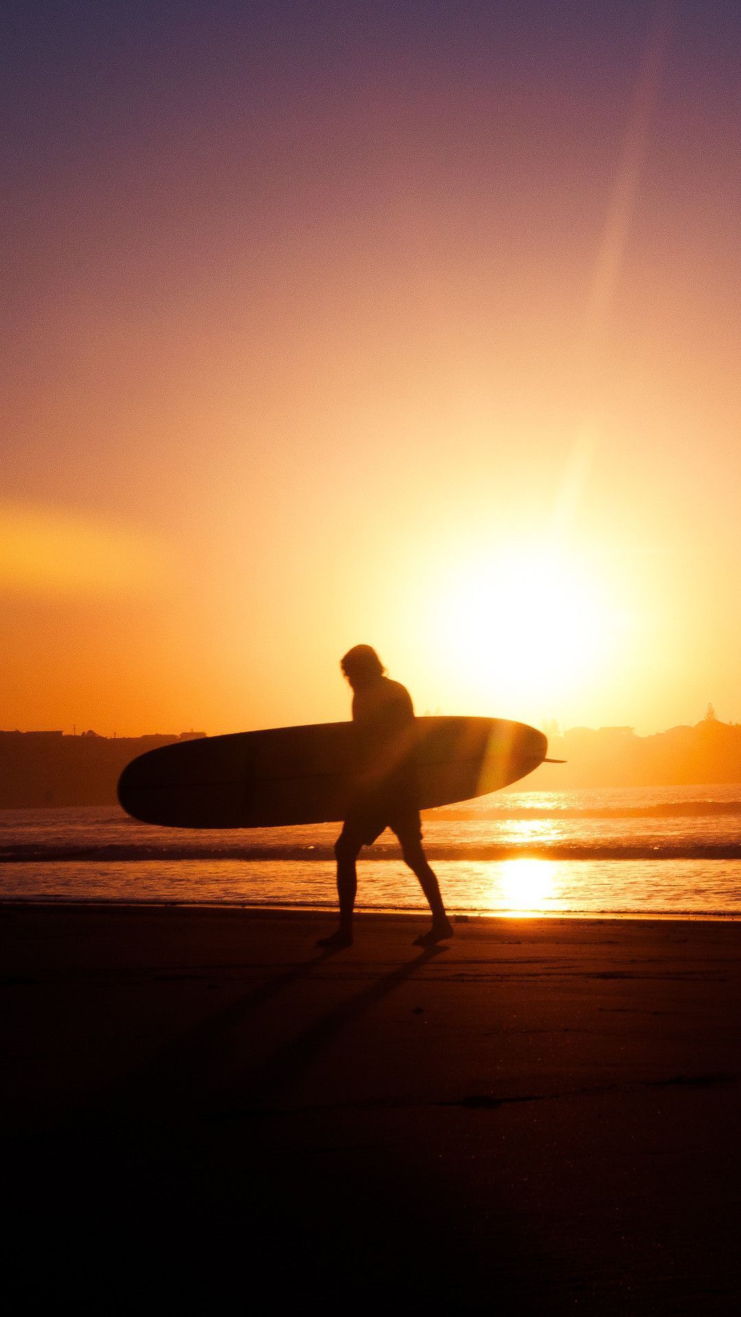 Surfer Walking Out iPhone HD Wallpaper - WallpaperSnaps ...