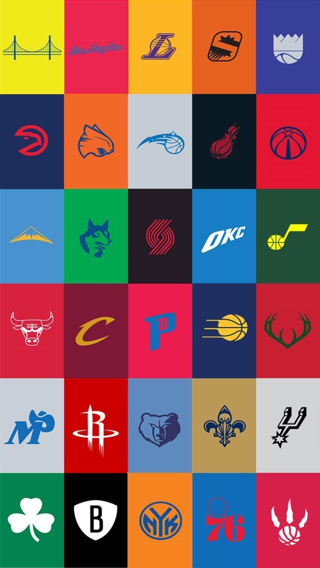 I made a few adjustments to the minimalist NBA logos wallpaper ...