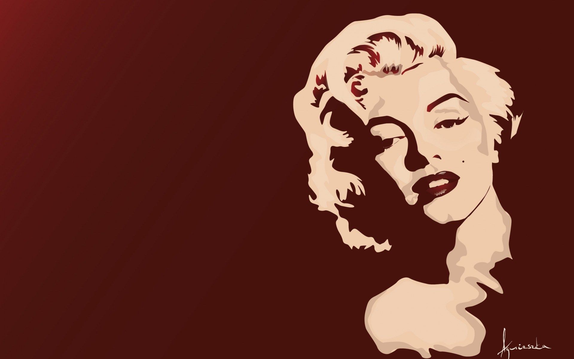 Marilyn Monroe Portrait Art HD Wallpaper - FreeWallsUp