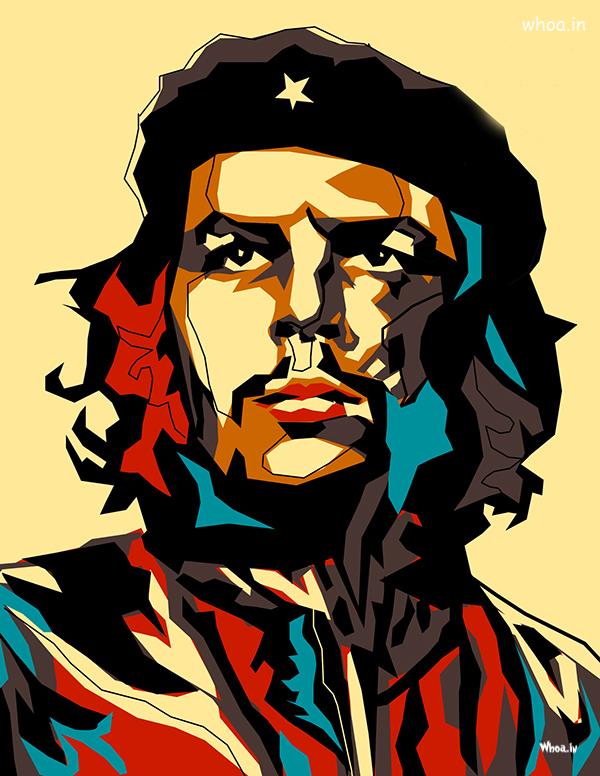 Che Guevara Face And Quotes With Red Background HD Wallpaper
