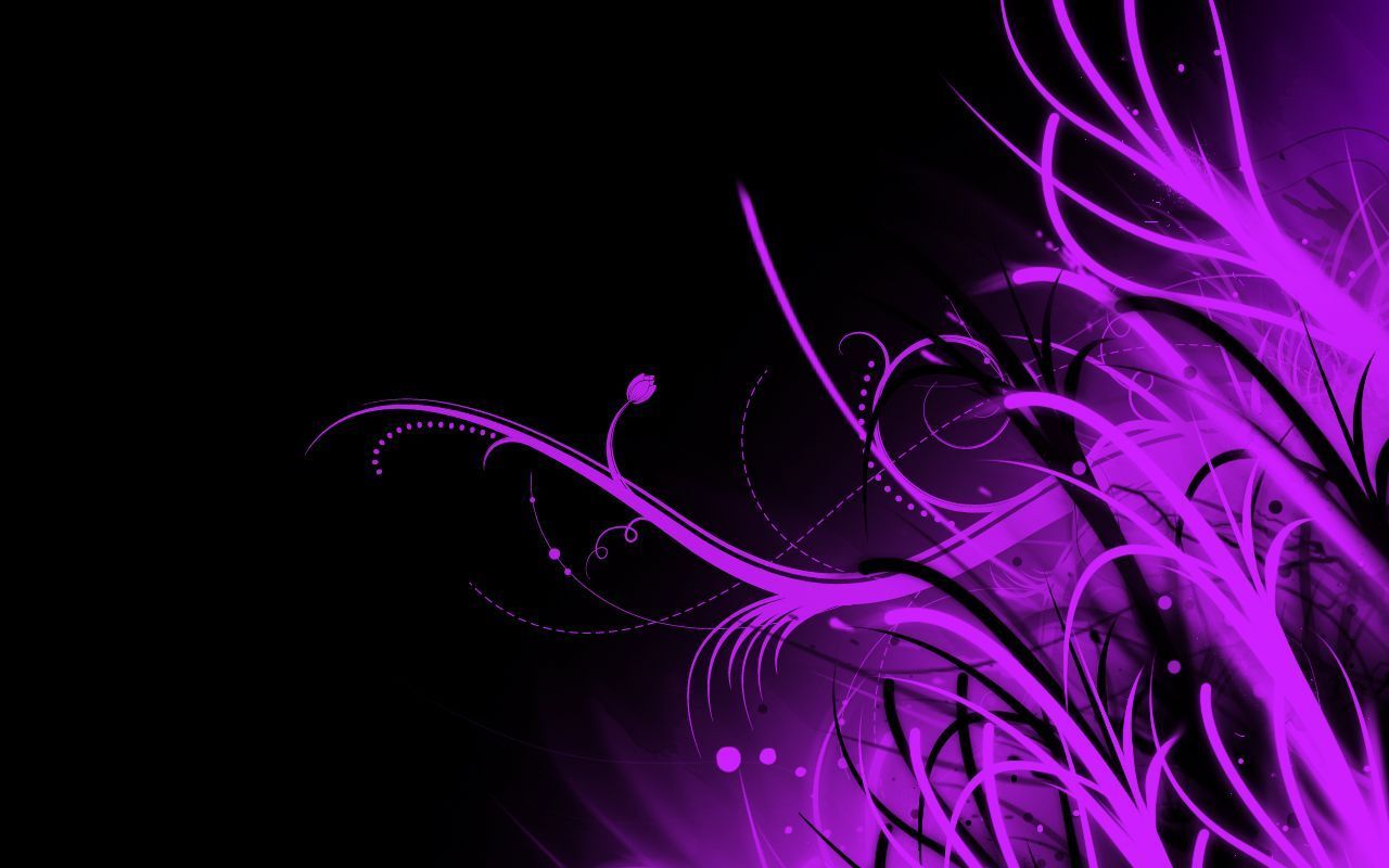 Black And Purple Abstract Wallpaper - All Cool Wallpapers
