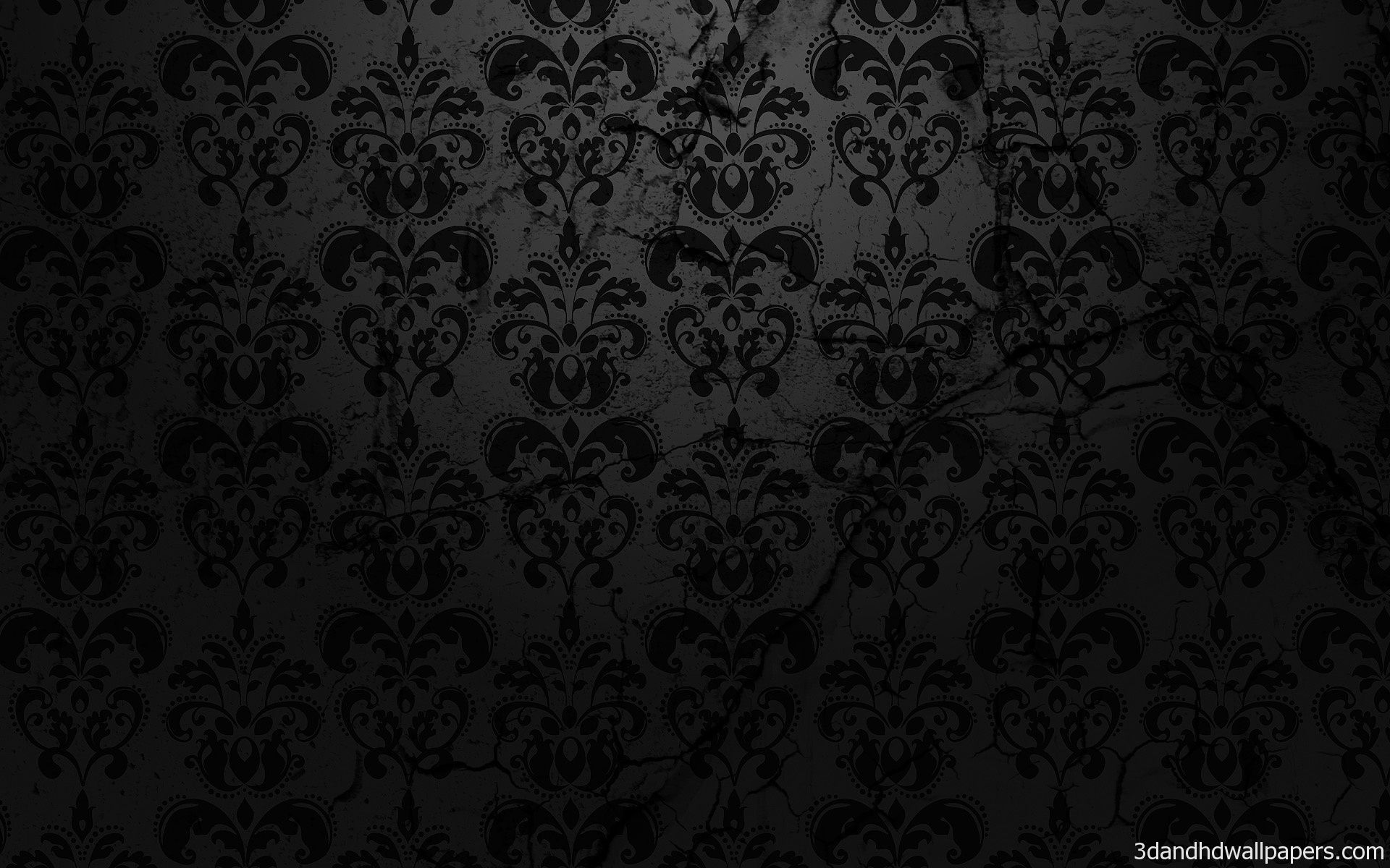 Dark Colour Flower Design HD Wallpaper - 3DandHDWallpapers