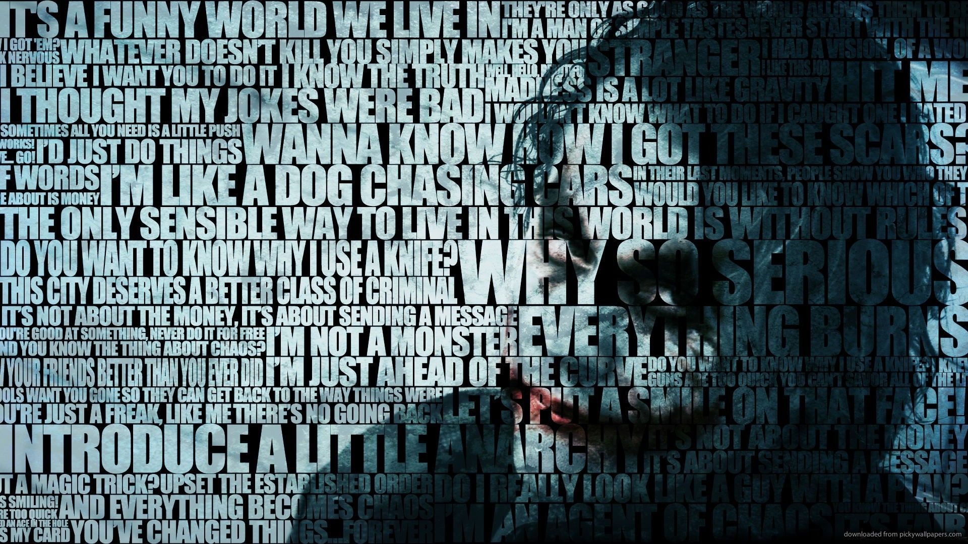 HD Joker Typography Wallpaper